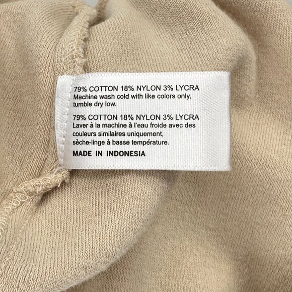 NWOT Frankies Bikinis 2-Piece Beige "Coco" Terrycloth Shirt & Shorts Set sz M - Picture 10 of 12